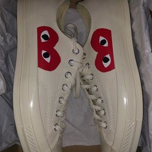 Comme Des Garçon White Converse